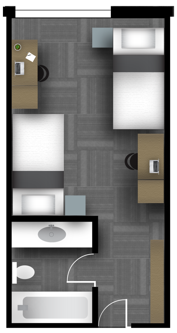 ILC double floor plan